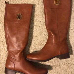 •Tommy Hilfiger Leather Riding Boots•
